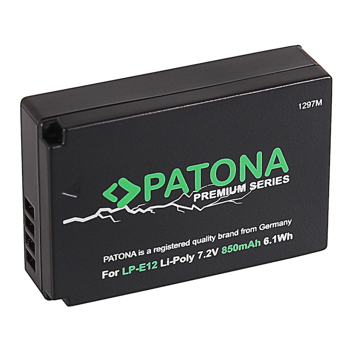 PATONA Premium Canon LP-E12 LPE12 típusú akkumulátor