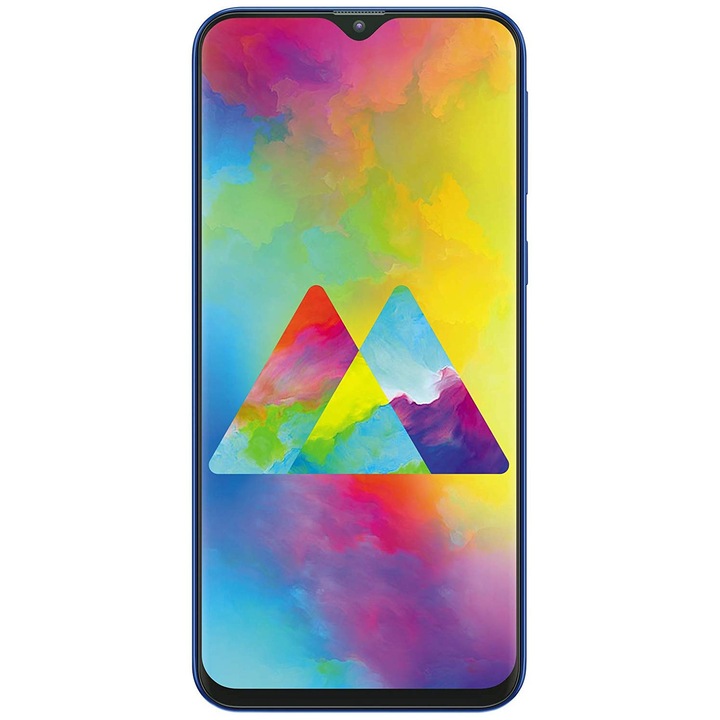 Samsung Galaxy M20 Mobiltelefon, Kártyafüggetlen, Dual SIM, 64GB, LTE, Kék