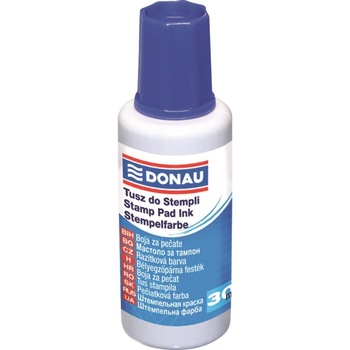 Tus pentru stampila DONAU, cu picurator, 30 ml, albastru Tus pentru stampila DONAU, cu picurator, 30 ml, albastru
