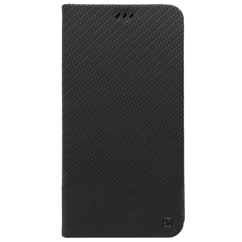 Husa Book Just Must Elegant Carbon pentru Huawei Mate 20 Pro, Negru