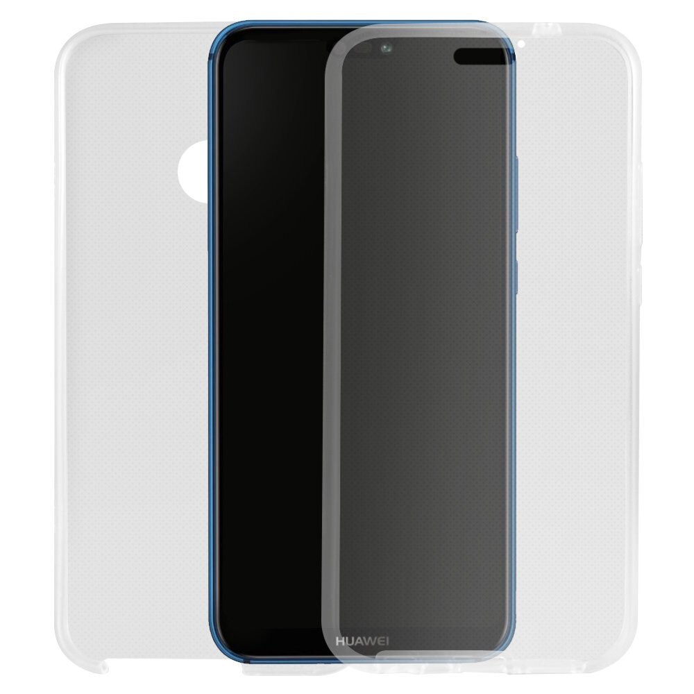 Husa Silicon Lemontti Full Cover 360 pentru Huawei P20 Lite, Transparent