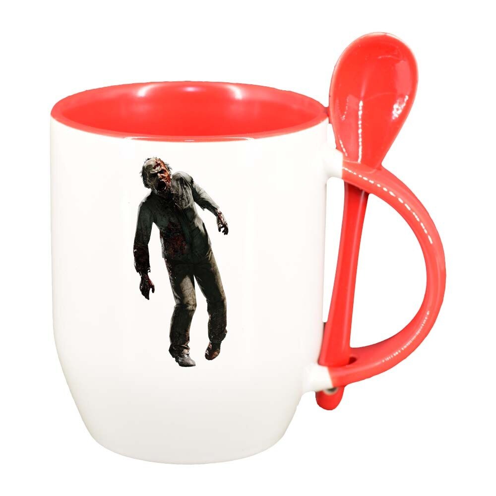 Cana Zombie cu lingurita, interior rosu, 330ml, D374