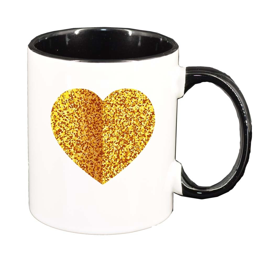 Cana Love, interior negru, 330ml, D384