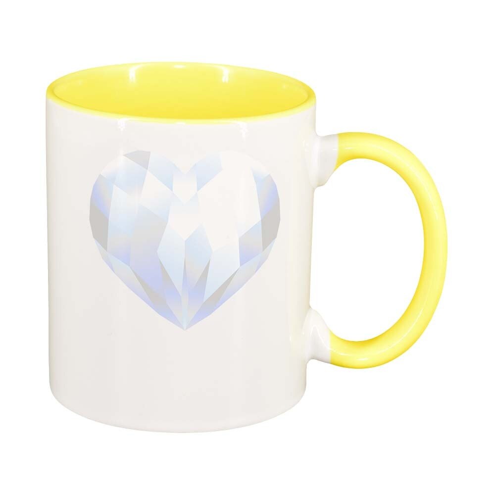 Cana Love, interior galben, 330ml, D385