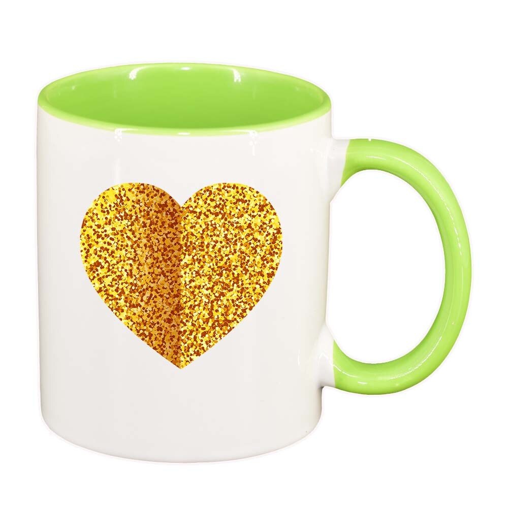 Cana Love, interior verde deschis, 330ml, D384