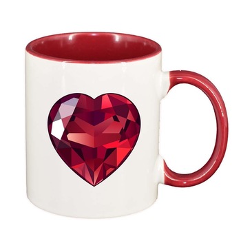 Cana Love, interior rosu, 330ml, D382 Cana Love, interior rosu, 330ml, D382