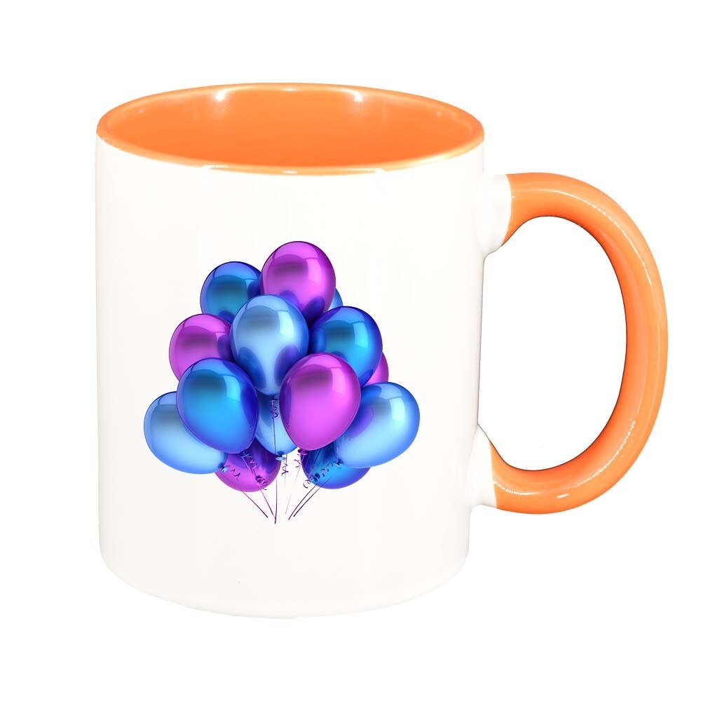 Cana Balloon, interior portocaliu, 330ml, D378