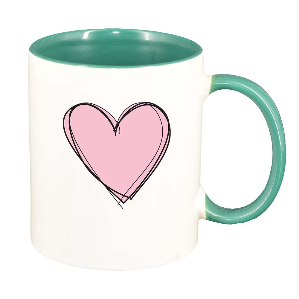 Cana Love, interior verde, 330ml, D381