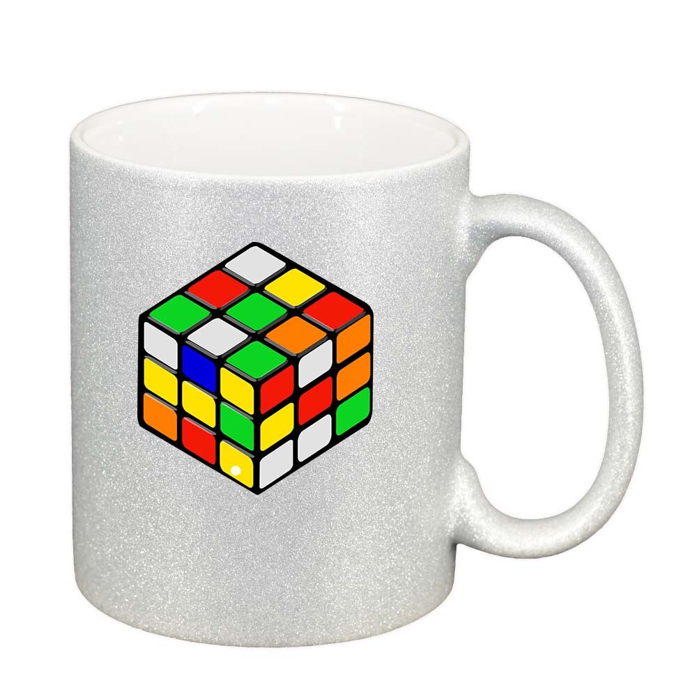 Cana Cube, argintiu sidefata glitter, 330ml, D386