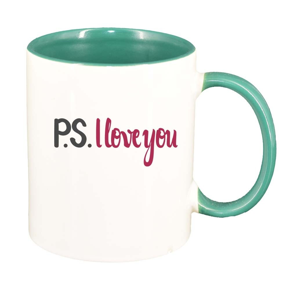 Cana Love, interior verde, 330ml, D391