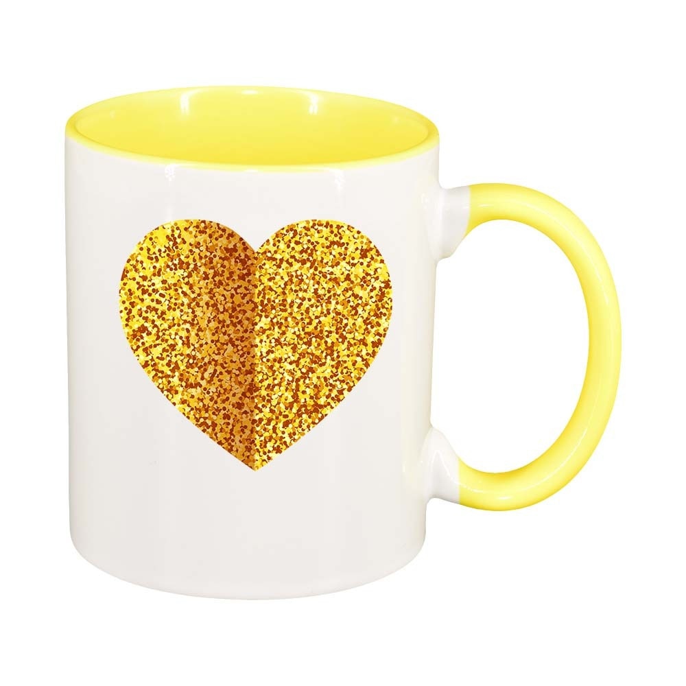 Cana Love, interior galben, 330ml, D384