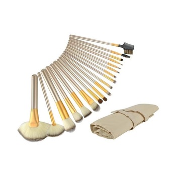 Set De 18 Pensule Machiaj Cu Borseta, Fire Sintetice Non-Alergice Set De 18 Pensule Machiaj Cu Borseta, Fire Sintetice Non-Alergice