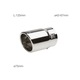 Ornament inox toba finala Simoni Racing TRX/21, dimensiuni 43-67mm x 125mm x 75mm, sistem de fixare inclus