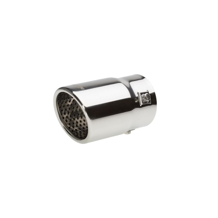 Ornament inox toba finala Simoni Racing TRX/21, dimensiuni 43-67mm x 125mm x 75mm, sistem de fixare inclus