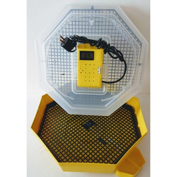 Incubator Cleo 5THC - cu termostat reglabil, termometru digital, higrometru digital si cupa exterioara pentru apa + cadou Ghid profesional incubare + asistent incubare Incubator Cleo 5THC - cu termostat reglabil, termometru digital, higrometru digital si cupa exterioara pentru apa + cadou Ghid profesional incubare + asistent incubare