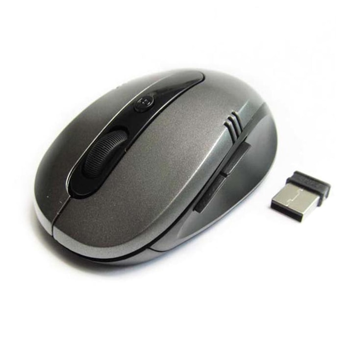 Mouse optic, Marashop Kft, Wireless, 2.4 GHz, Albastru