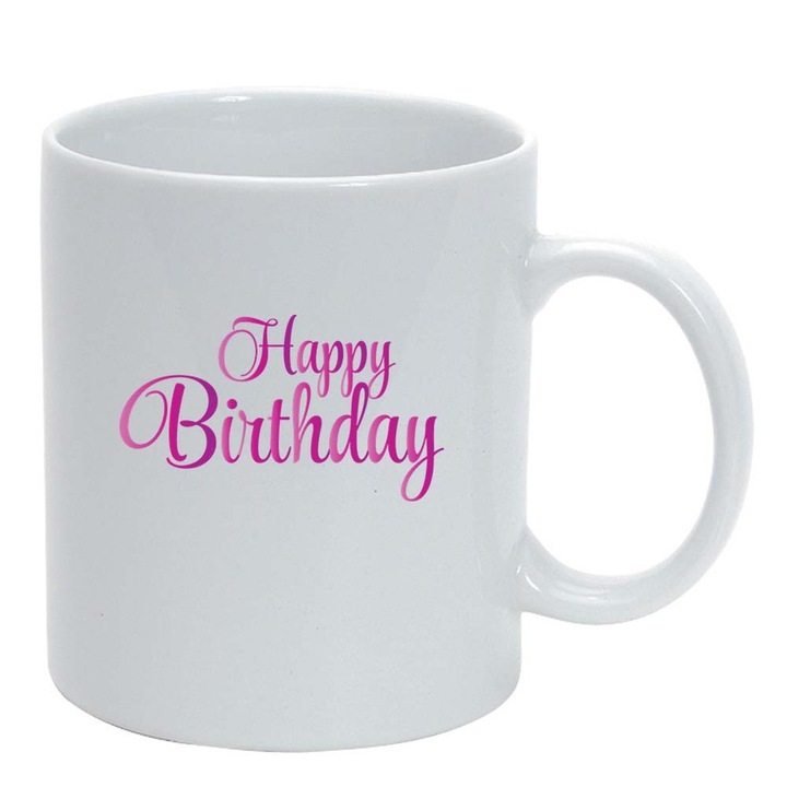 Boldog születésnapot bögre, fehér, 330 ml, D389