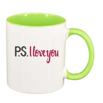 Cana Love, interior verde deschis, 330ml, D391 Cana Love, interior verde deschis, 330ml, D391