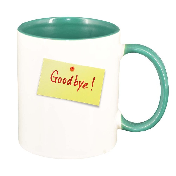 Cana Goodbye, interior verde, 330ml, D387