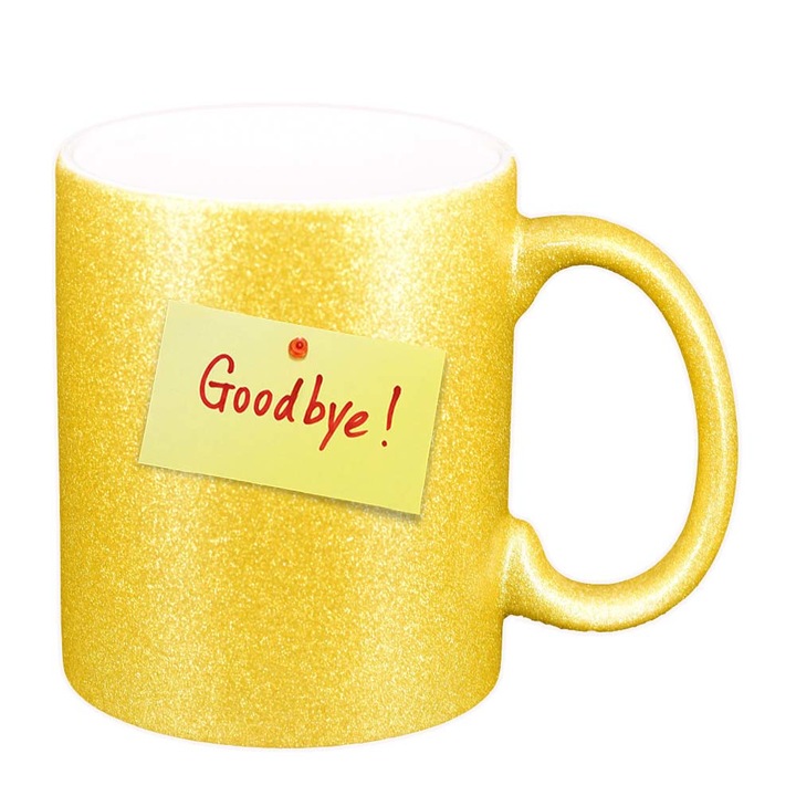 Cana Goodbye, auriu sidefata glitter, 330ml, D387