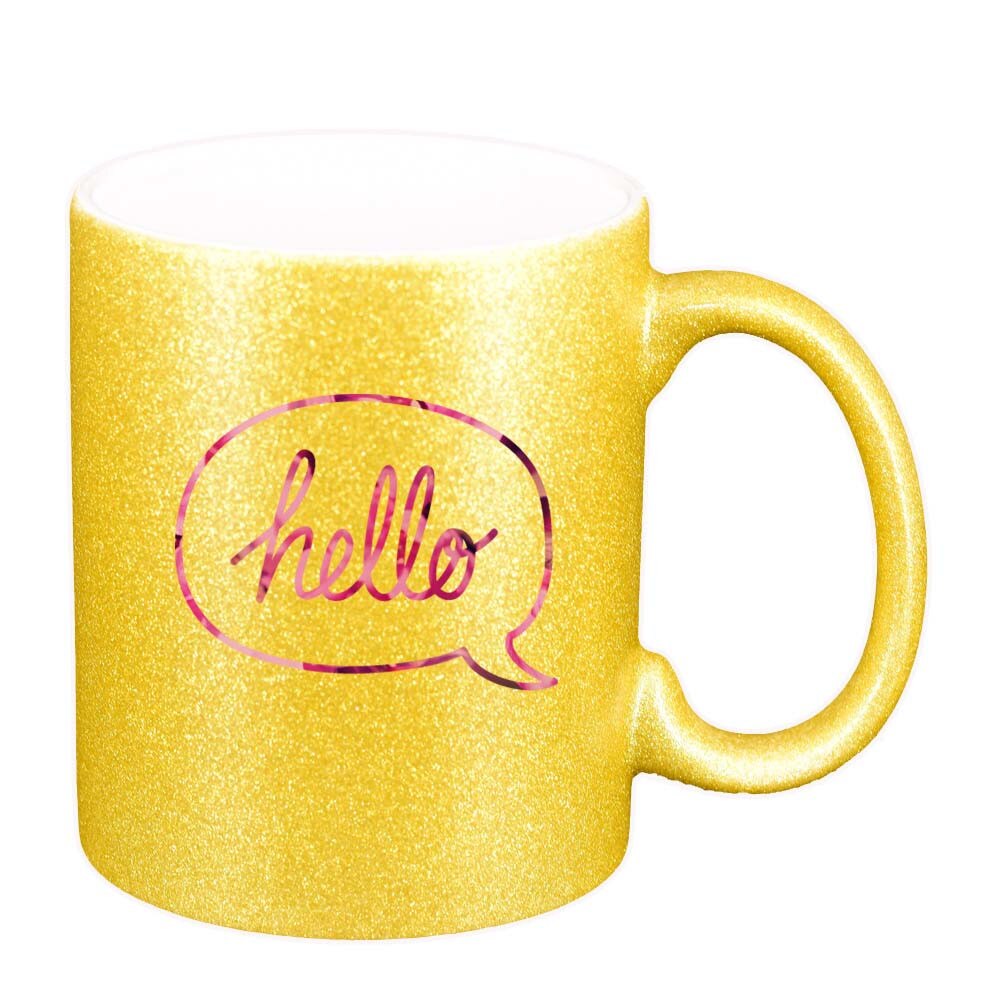 Cana Hello, auriu sidefata glitter, 330ml, D390