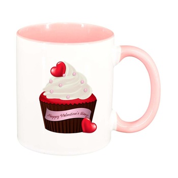 Cana Muffin, interior roz, 330ml, D398 Cana Muffin, interior roz, 330ml, D398