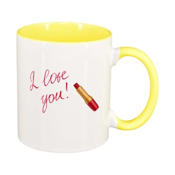 Cana Love, interior galben, 330ml, D394 Cana Love, interior galben, 330ml, D394