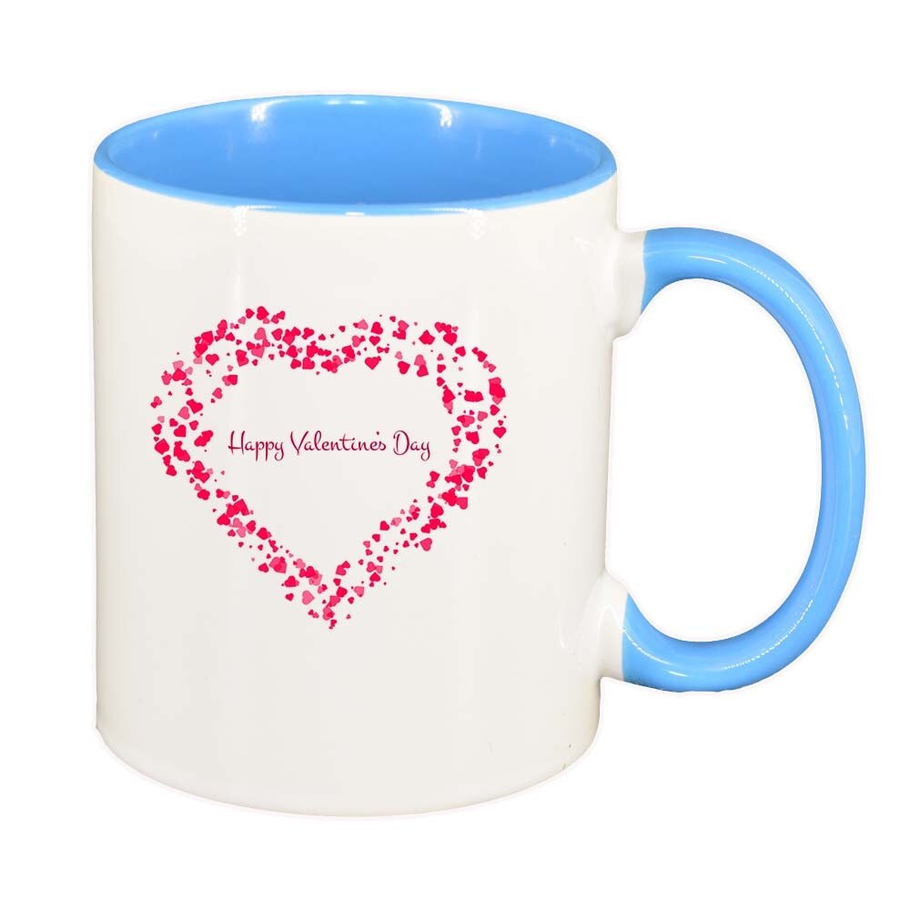 Cana Love, interior albastru, 330ml, D401