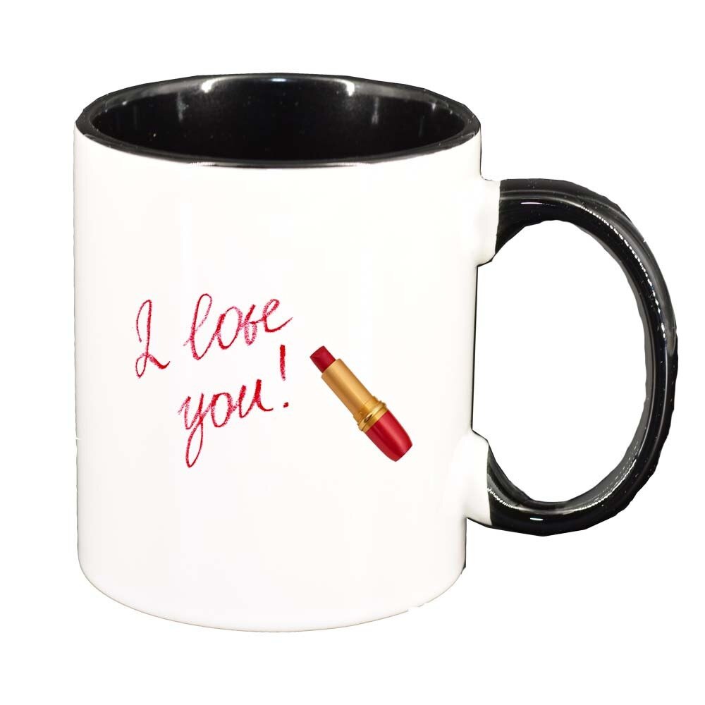 Cana Love, interior negru, 330ml, D394