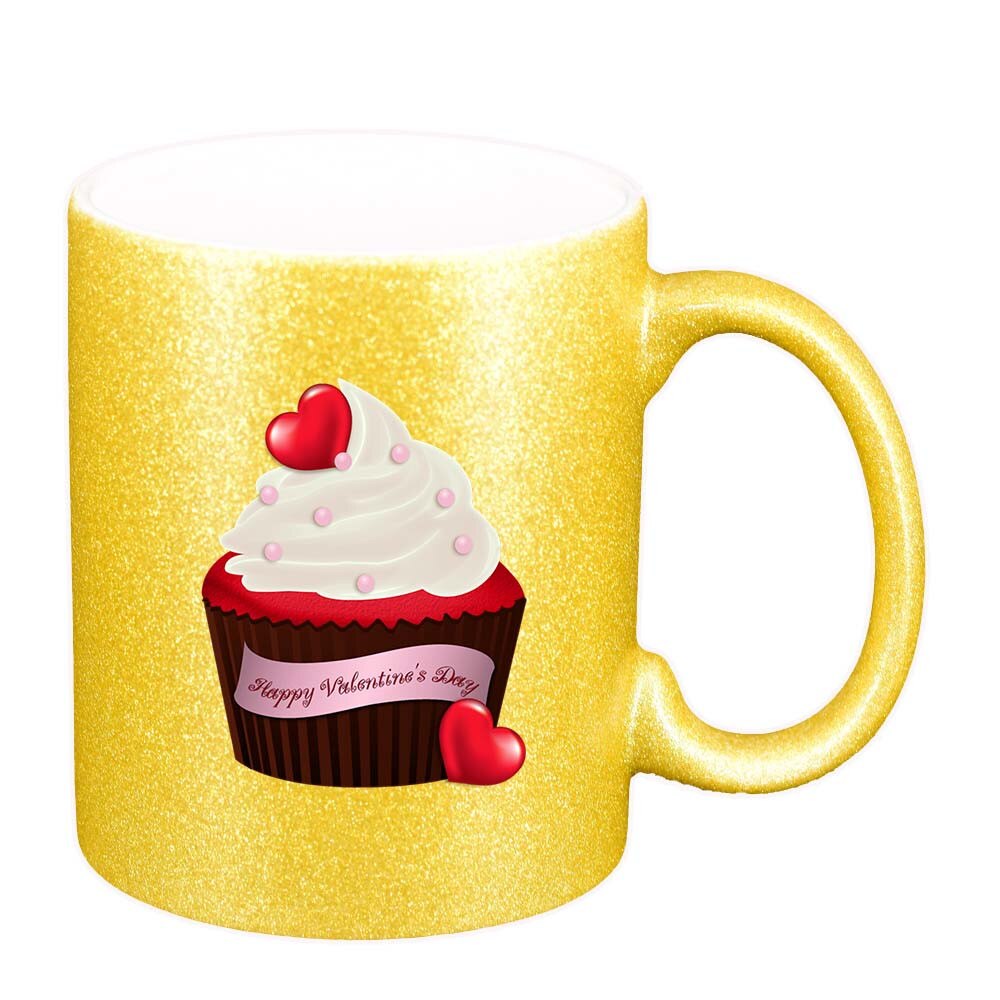 Cana Muffin, auriu sidefata glitter, 330ml, D398