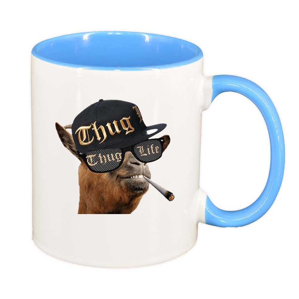 Cana Thug Life, interior albastru, 330ml, D395