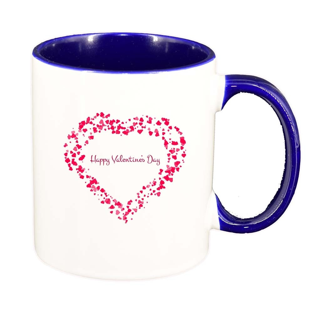 Cana Love, interior albastru inchis, 330ml, D401