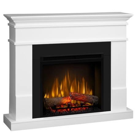 Semineu Lisabona alb - cu focar 3D Dimplex XHD23 si sunet