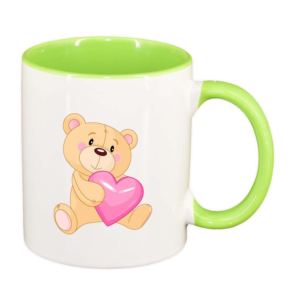 Cana Love, interior verde deschis, 330ml, D404