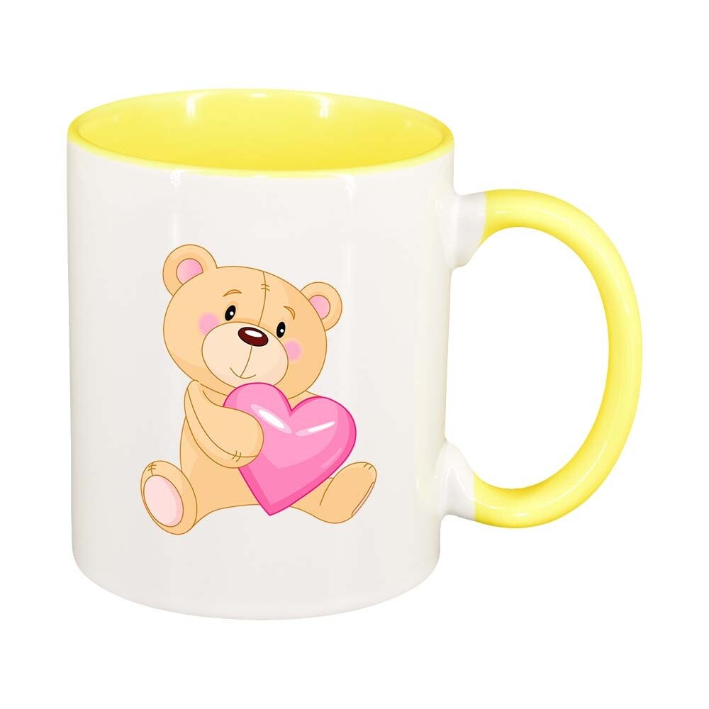 Cana Love, interior galben, 330ml, D404