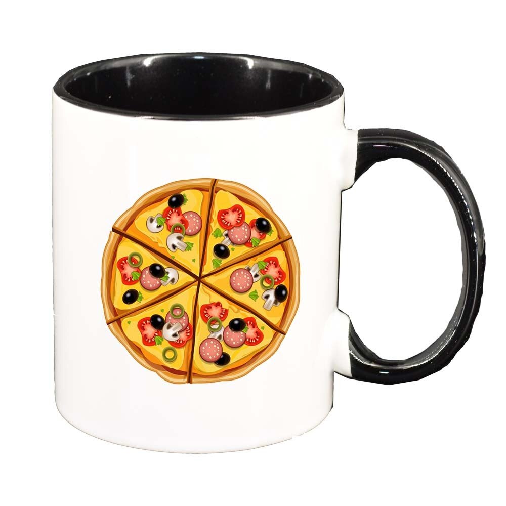 Cana Pizza, interior negru, 330ml, D410