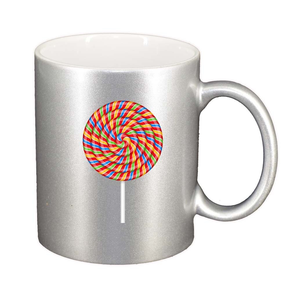 Cana Lollypop, argintiu sidefata, 330ml, D409