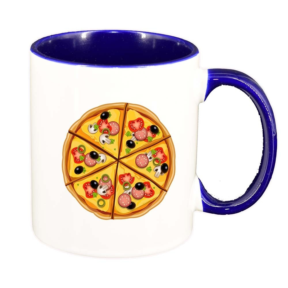 Cana Pizza, interior albastru inchis, 330ml, D410