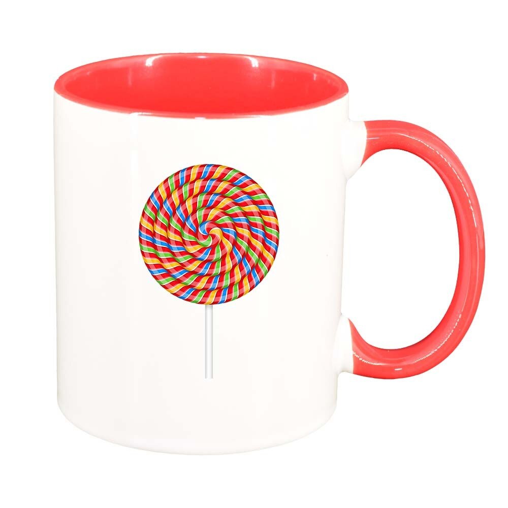 Cana Lollypop, interior rosu, 330ml, D409