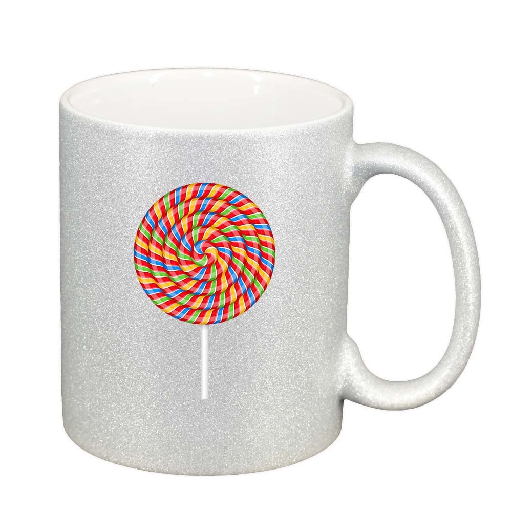 Cana Lollypop, argintiu sidefata glitter, 330ml, D409