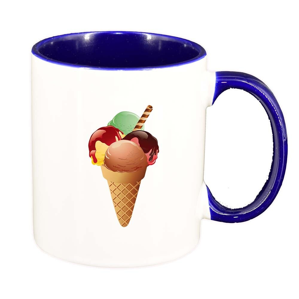 Cana Lollypop, interior albastru inchis, 330ml, D408