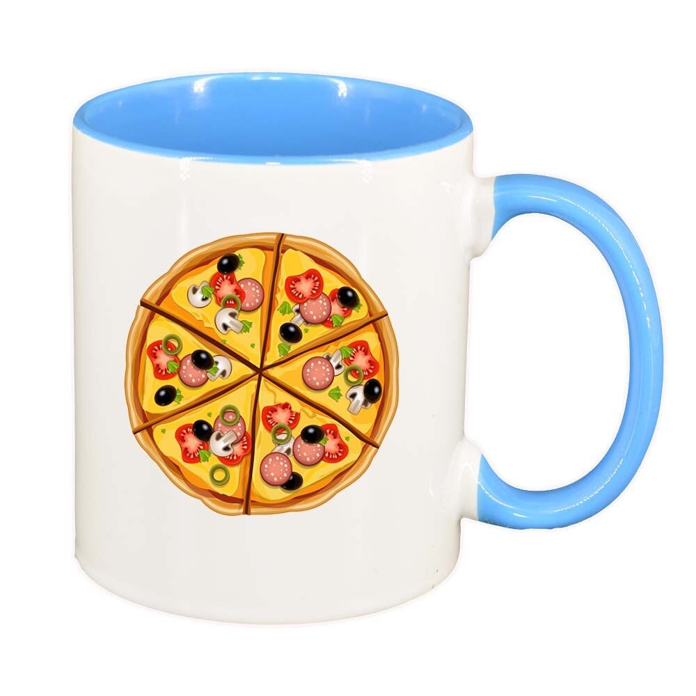 Cana Pizza, interior albastru, 330ml, D410