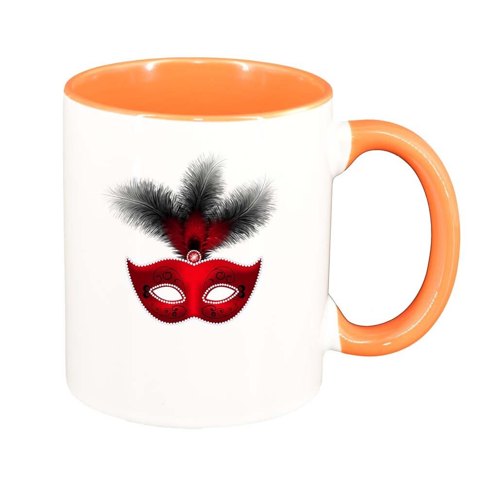 Cana Carnival, interior portocaliu, 330ml, D406