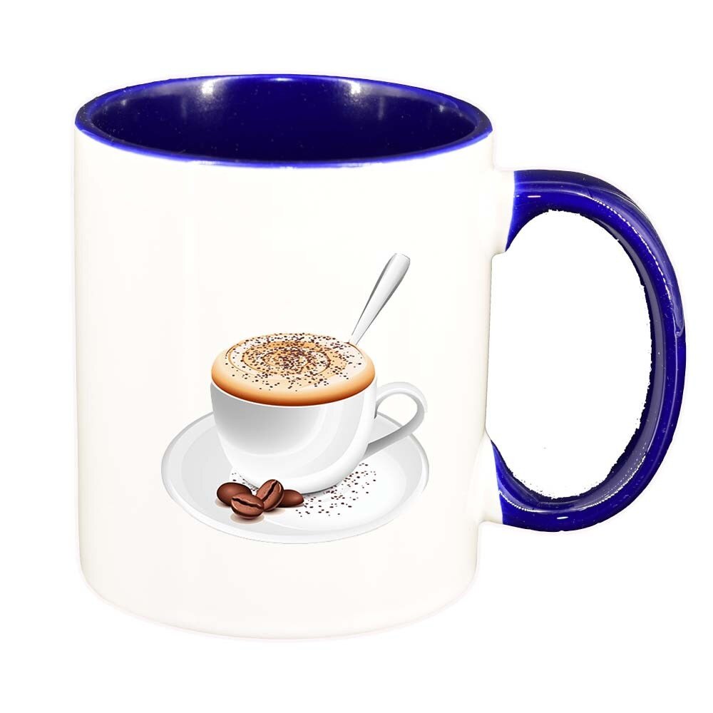 Cana Coffee, interior albastru inchis, 330ml, D411