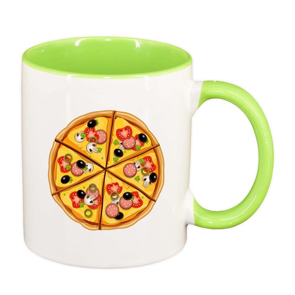 Cana Pizza, interior verde deschis, 330ml, D410