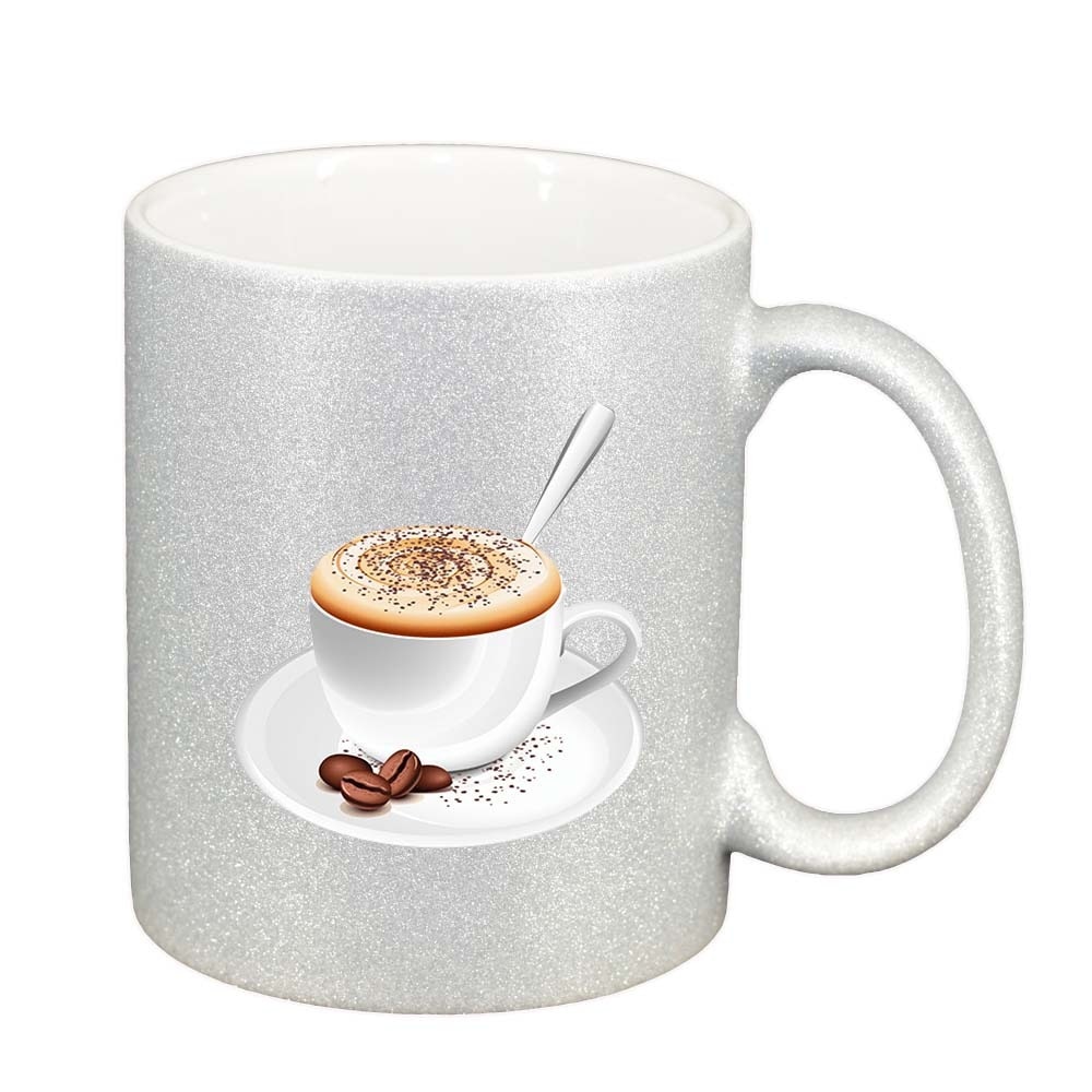 Cana Coffee, argintiu sidefata glitter, 330ml, D411