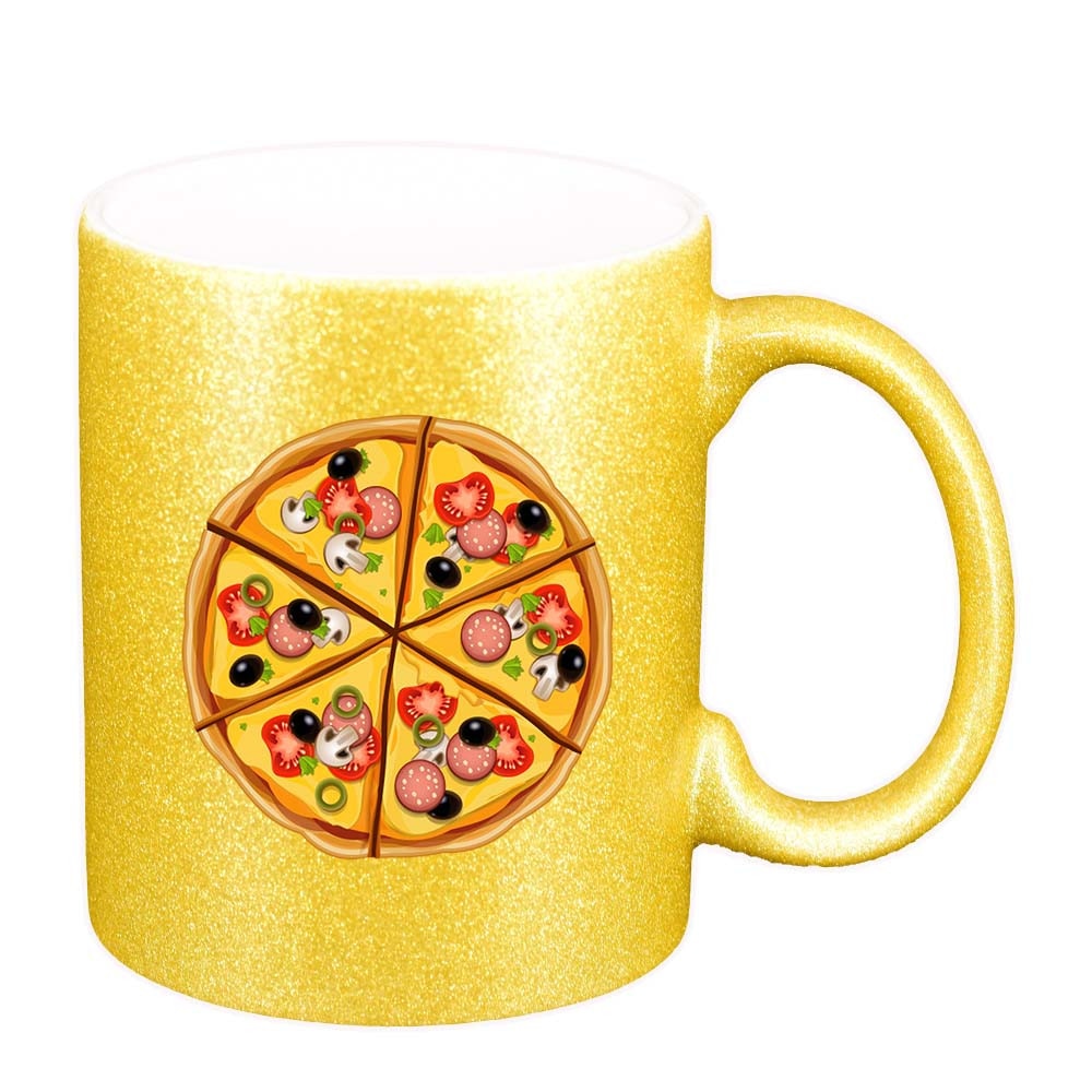 Cana Pizza, auriu sidefata glitter, 330ml, D410