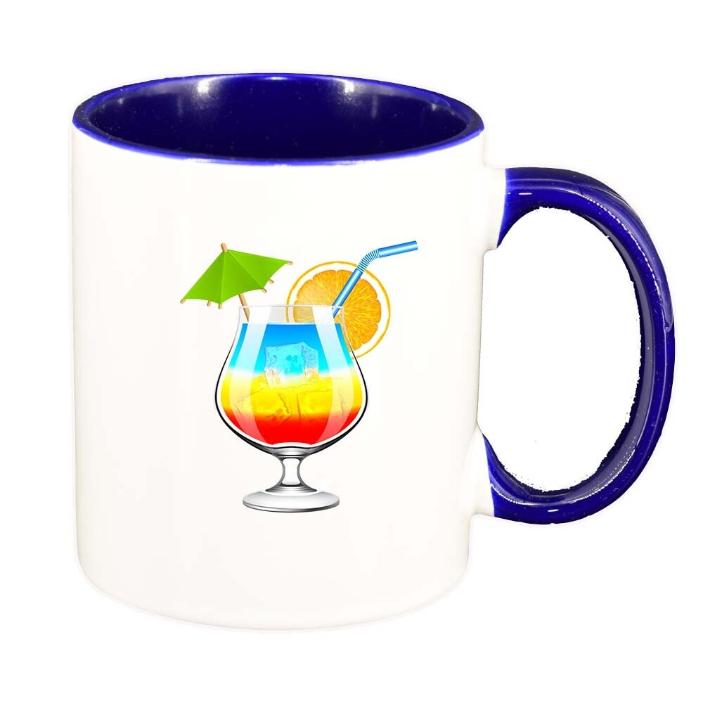 Cana Cocktail, interior albastru inchis, 330ml, D413