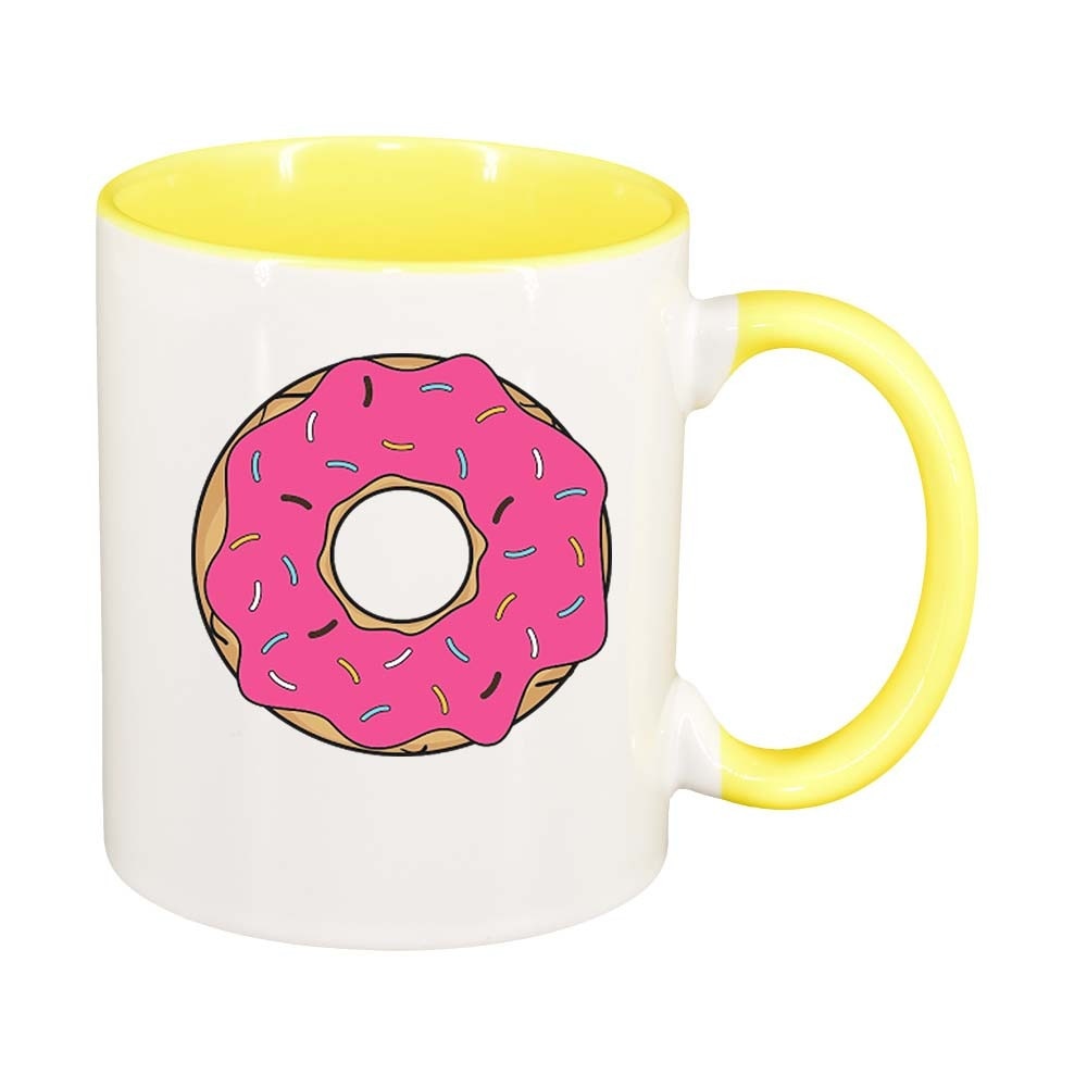 Cana Doughnut, interior galben, 330ml, D415