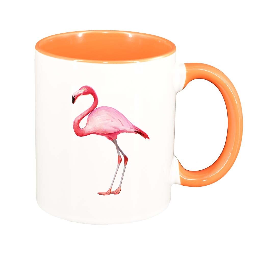 Cana Pelican, interior portocaliu, 330ml, D418